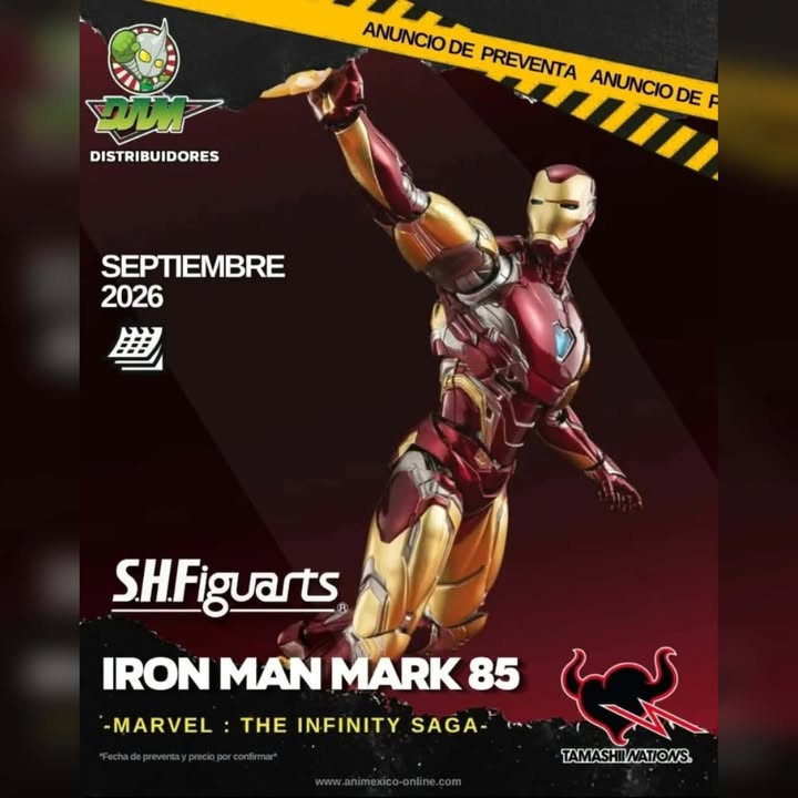 Preventa DAM S.H.FIGUARTS: Avengers Endgame - Iron Man Mark 85 (The Infinity Saga) [Bandai Spirits]